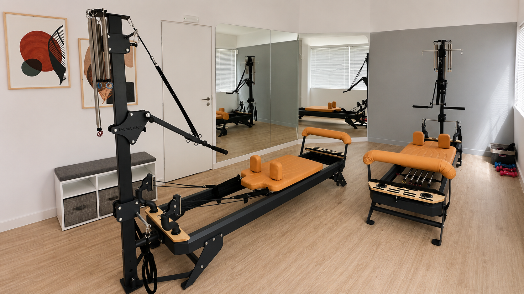 Reformer θεραπευτικής άσκησης στο Clinical Pilates Hall του Fysiomed